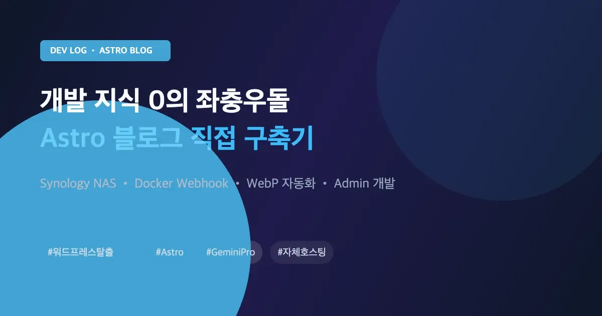 코딩 1도 모르던 내가 제미나이와 싸우며 Astro 블로그 제작한 썰 (워드프레스 탈출기)